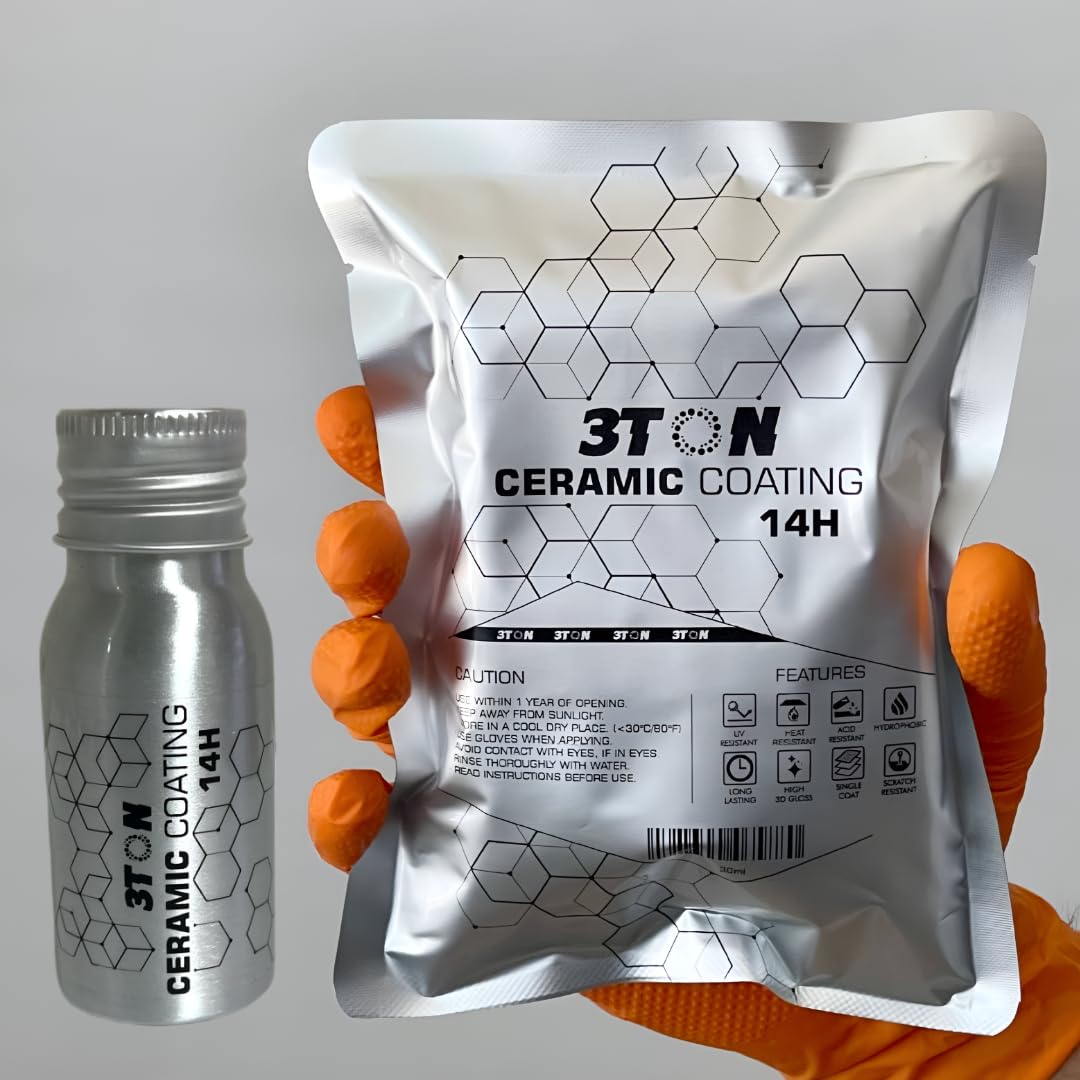 3TON 14H Advanced Graphene Coating โ SiO2 Ceramic Kit for Cars, Boats & Motorcycles | Anti-Scratch Hydrophobic Protection