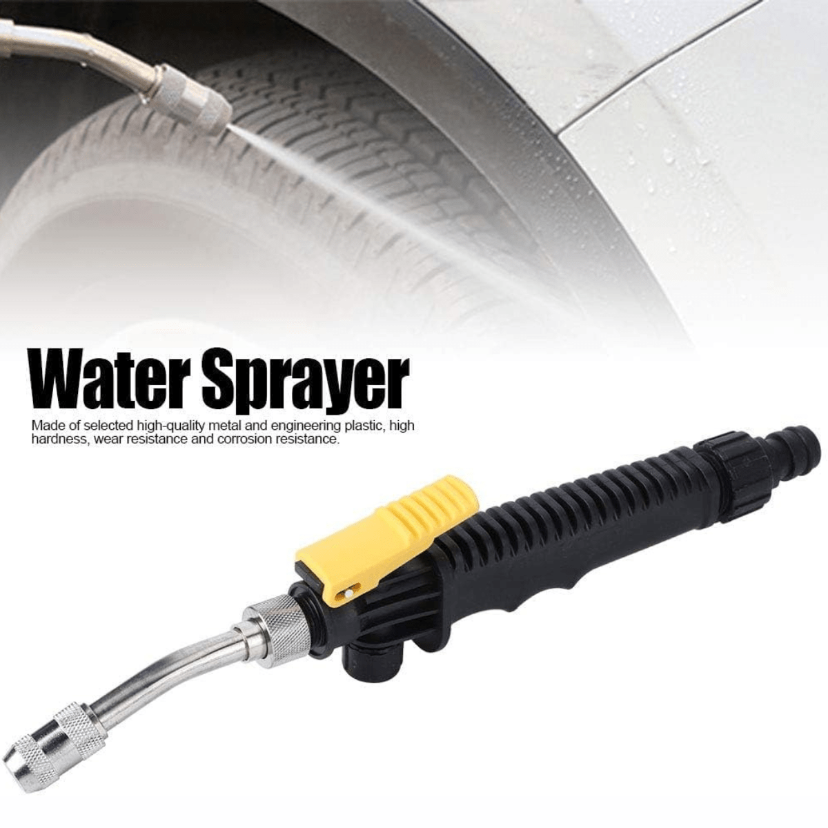 3TON High Pressure Water Sprayer Gun – 6m Spring Tube Hose Car Wash Nozzle, Replacement Handheld Spray Hose for Cleaning