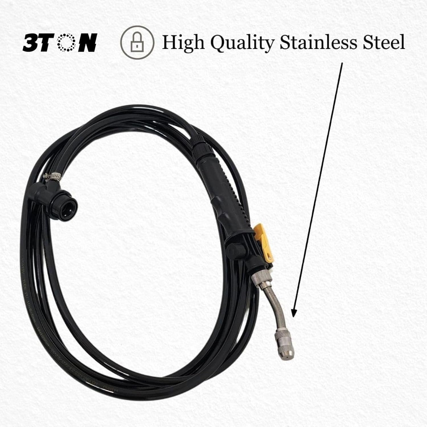 3TON High Pressure Water Sprayer with 6m Straight Hose – Car Wash Nozzle Gun, Replacement Spray Hose & Handheld Sprayer
