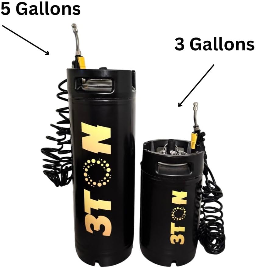 3TON 3-Gallon PPF Tank Sprayer – Stainless Steel High-Pressure Compression Pump with Gauge for Paint Protection Film & Tint