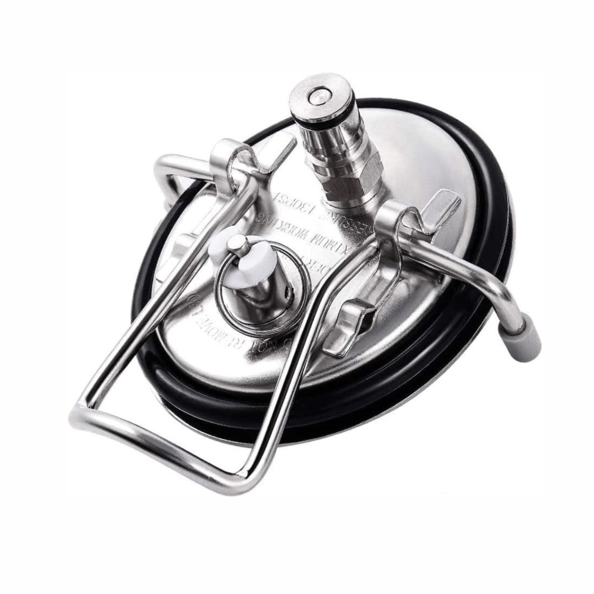 3TON Stainless Steel Keg Lid – High-Pressure Replacement Tank Cover with New O-Ring for PPF & Window Tint Sprayer Tanks
