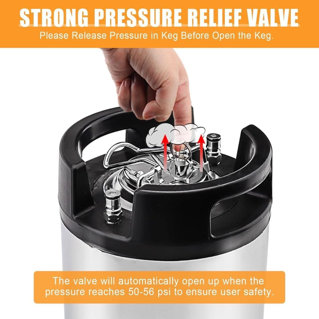 3TON Stainless Steel Keg Lid – High-Pressure Replacement Tank Cover with New O-Ring for PPF & Window Tint Sprayer Tanks