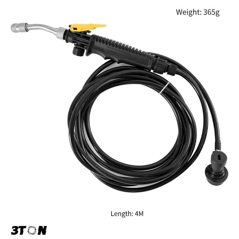High Pressure Water Sprayer, Spring Tube Hose 6m Car Wash Water Nozzle Gun, High Pressure Replacement Sprayer Gun and Hose (Straight Hose and handheld sprayer)